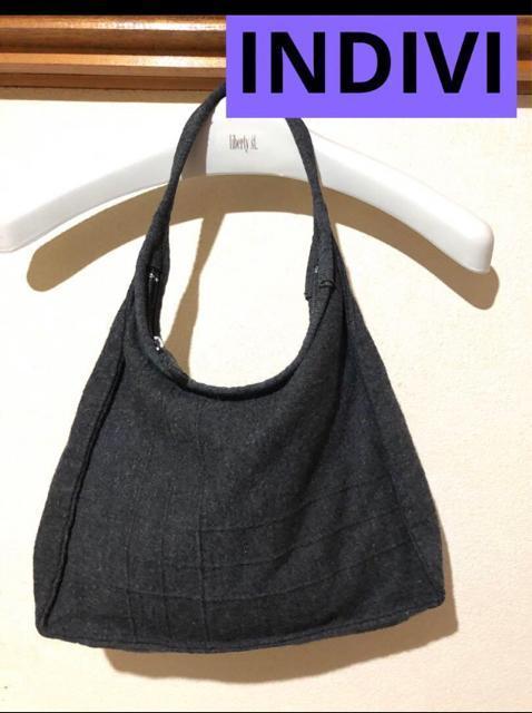 INDIVI インディヴィ バッグ 濃グレー < ブランド INDIVI インディヴィ バッグ 濃グレー < ブランドの
