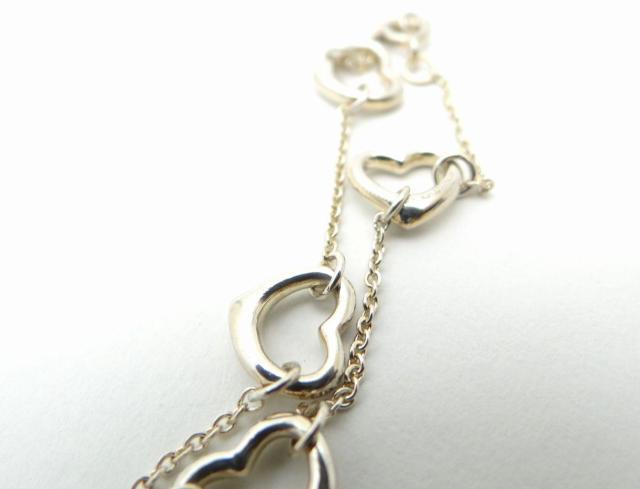 TIFFANY&CO. ティファニー オープンハート ブレスレット 17cm SV925<USED>【送料無料】 < ブランド  TIFFANY&CO. ティファニー オープンハート ブレスレット 17cm SV925<USED>【送料無料】 < ブランドの