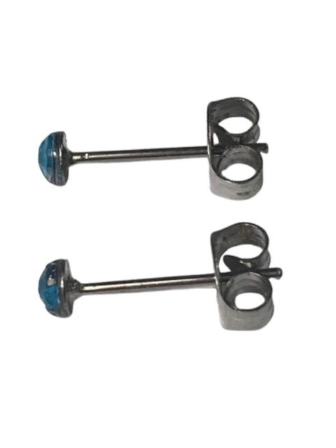 2個1セット 幅3mm ラインストーン スタッドピアス スカイブルー 両耳用 ステンレス アクリル製 シンプル つけっぱなしOK < 女性アクセサリー/時計  2個1セット 幅3mm ラインストーン スタッドピアス スカイブルー 両耳用 ステンレス アクリル製 シンプル つけっぱなしOK < 女性アクセサリー/時計の