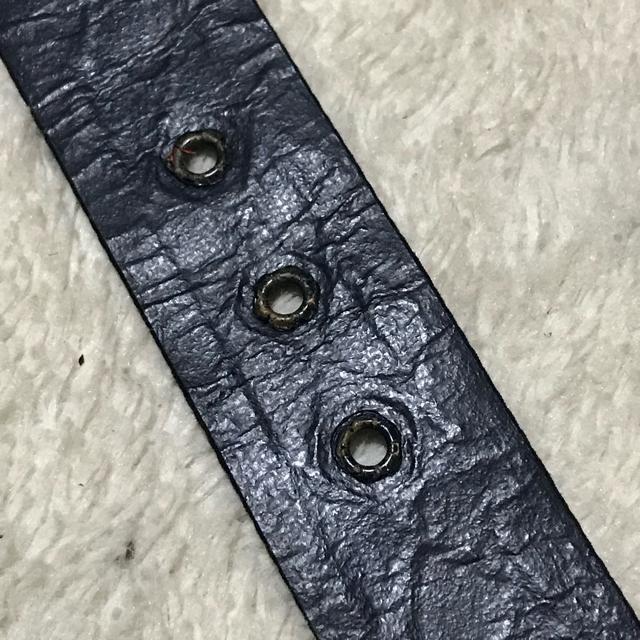 激レア 正規品 ヴィンテージ シャネル シルクマトラッセ レザーベルト 濃紺 ゴールド金具 < ブランド 激レア 正規品 ヴィンテージ シャネル シルクマトラッセ レザーベルト 濃紺 ゴールド金具 < ブランドの