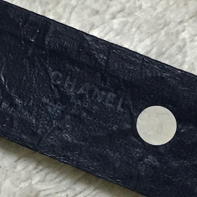 激レア 正規品 ヴィンテージ シャネル シルクマトラッセ レザーベルト 濃紺 ゴールド金具 < ブランド 激レア 正規品 ヴィンテージ シャネル シルクマトラッセ レザーベルト 濃紺 ゴールド金具 < ブランドの