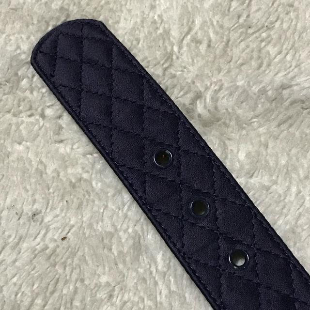 激レア 正規品 ヴィンテージ シャネル シルクマトラッセ レザーベルト 濃紺 ゴールド金具 < ブランド 激レア 正規品 ヴィンテージ シャネル シルクマトラッセ レザーベルト 濃紺 ゴールド金具 < ブランドの
