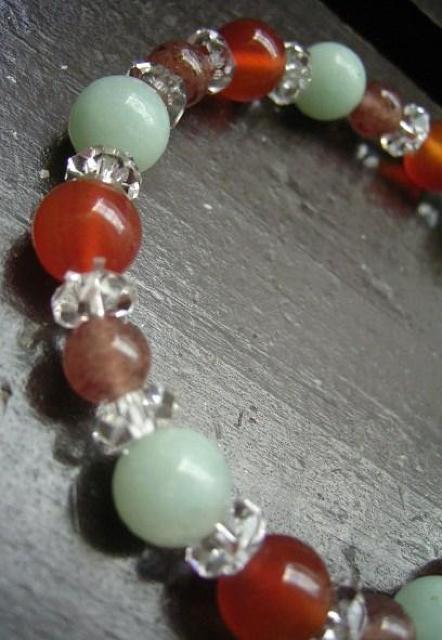 カーネリアンxアマゾナイトxモスコバイト < 女性アクセサリー/時計 カーネリアンxアマゾナイトxモスコバイト < 女性アクセサリー/時計の