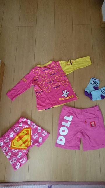 BABYDOLL☆80サイズディズニー3点セット☆女の子☆即決! < ブランド  BABYDOLL☆80サイズディズニー3点セット☆女の子☆即決! < ブランドの