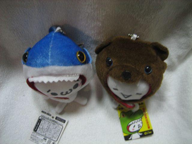 かおもじん 寄ぐるみ 猛獣猛魚マスコット 2種 < おもちゃ  かおもじん 寄ぐるみ 猛獣猛魚マスコット 2種 < おもちゃの