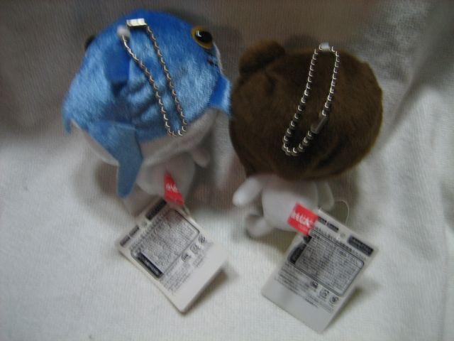 かおもじん 寄ぐるみ 猛獣猛魚マスコット 2種 < おもちゃ  かおもじん 寄ぐるみ 猛獣猛魚マスコット 2種 < おもちゃの