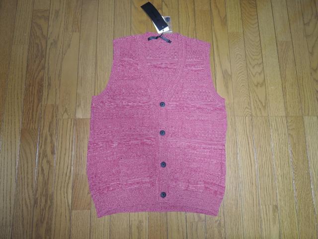 新品 NO ID. ノーアイディー 薄手 ベスト 2 ピンク コットンニット < ブランド  新品 NO ID. ノーアイディー 薄手 ベスト 2 ピンク コットンニット  < ブランドの