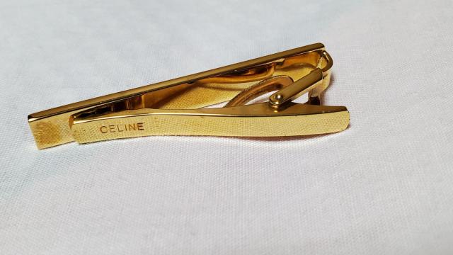 正規 レア セリーヌ クラシック マカダム エンブレムロゴ ゴールド SV コンビネクタイピン クリップタイバー タイ留め 付属有 < ブランド  正規 レア セリーヌ クラシック マカダム エンブレムロゴ ゴールド SV コンビネクタイピン クリップタイバー タイ留め 付属有 < ブランドの