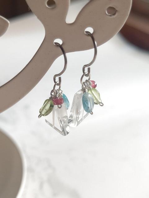 *水晶のピアス*SF 21034 < 女性アクセサリー/時計 *水晶のピアス*SF 21034 < 女性アクセサリー/時計の