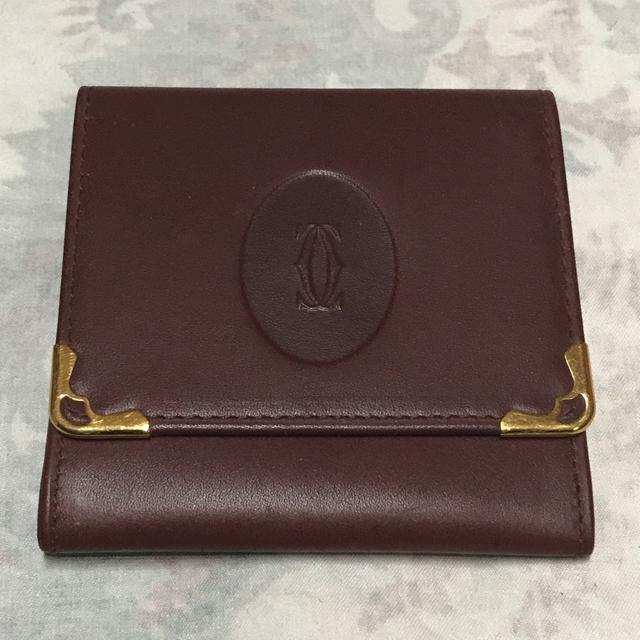 正規品 極美品 カルティエ スクエアレザーコインケース ボルドー ほぼ未使用 < ブランド  正規品 極美品 カルティエ スクエアレザーコインケース ボルドー ほぼ未使用  < ブランドの