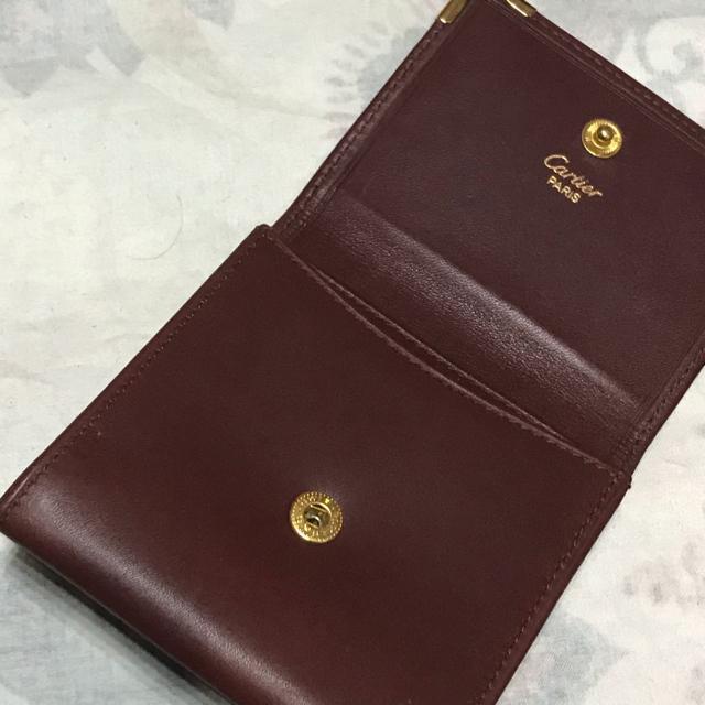 正規品 極美品 カルティエ スクエアレザーコインケース ボルドー ほぼ未使用 < ブランド  正規品 極美品 カルティエ スクエアレザーコインケース ボルドー ほぼ未使用 < ブランドの