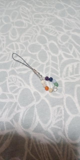 カラーストーンのストラップと招き猫のキーホルダーのセット < 女性ファッション  カラーストーンのストラップと招き猫のキーホルダーのセット  < 女性ファッションの