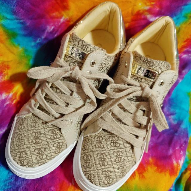 鬼カワ(///ω///)GUESSゲス□厚底ウェッジソールスニーカー□23.5cm□ < ブランド  鬼カワ(///ω///)GUESSゲス□厚底ウェッジソールスニーカー□23.5cm□ < ブランドの