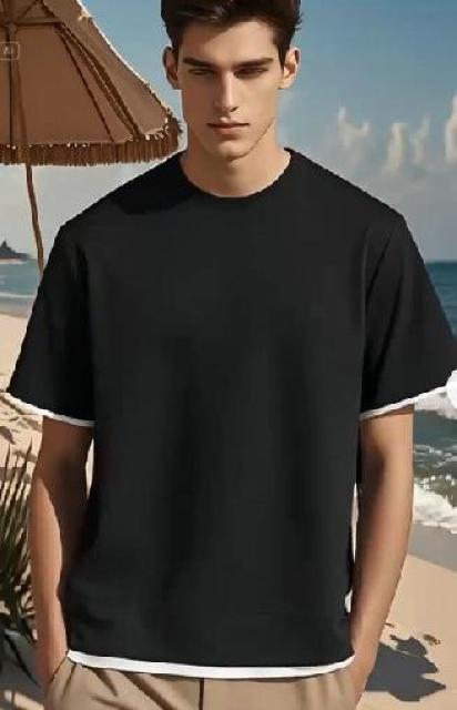 超お買い得990円★高品質夏用メンズワッフル半袖シャツ、フェイク2ピースデザイン USAサイズS(日本サイズL相当)コーラル < 男性ファッション  超お買い得990円★高品質夏用メンズワッフル半袖シャツ、フェイク2ピースデザイン USAサイズS(日本サイズL相当)コーラル < 男性ファッションの