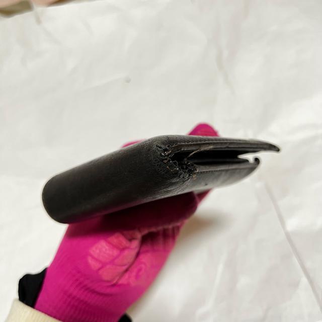 【dunhill / ダンヒル】 レザー / 二つ折り財布(小銭入れあり) 黒 < ブランド 【dunhill / ダンヒル】 レザー / 二つ折り財布(小銭入れあり) 黒 < ブランドの