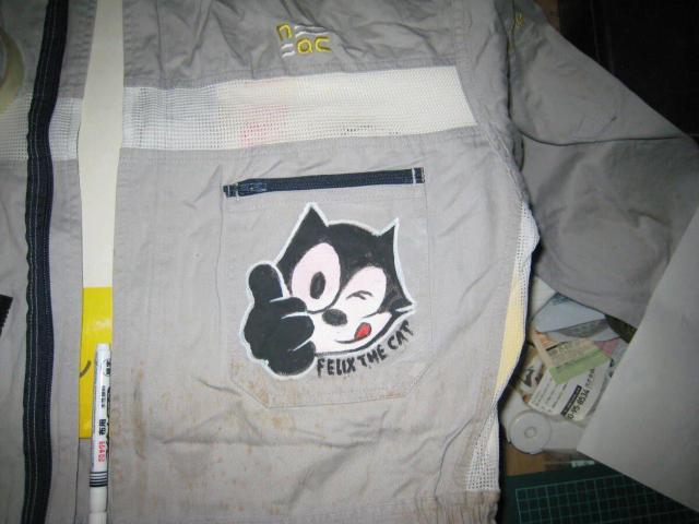 FELIX THE CAT�@ �t�B���b�N�X�@�o�C�N�@���C�_�[�@�c�i�M�@L�T�C�Y�@ �I�[�o�[�I�[���@ �Ȃ��@ �I�[���C������ �� �j���t�@�b�V������ 