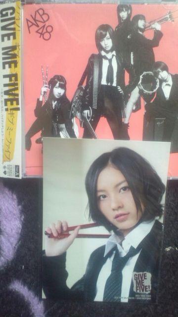 超レア!☆AKB48/GIVE ME FIVE☆通常盤生写真+CD+DVD☆松井珠理奈 < タレントグッズ  超レア!☆AKB48/GIVE ME FIVE☆通常盤生写真+CD+DVD☆松井珠理奈  < タレントグッズの