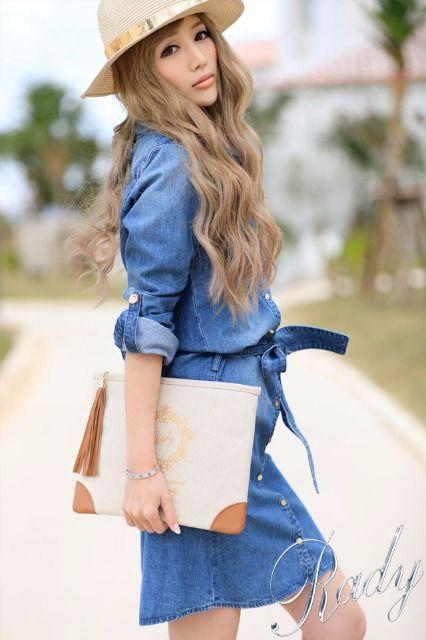 Rady☆大人気レア☆デニムシャツワンピ☆ブルー☆S☆新品タグ付き < ブランド Rady☆大人気レア☆デニムシャツワンピ☆ブルー☆S☆新品タグ付き < ブランドの