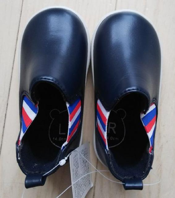 14cm★サイドゴアブーツ★ベビーブーツ★新品★ネイビー < キッズ/ベビー  14cm★サイドゴアブーツ★ベビーブーツ★新品★ネイビー < キッズ/ベビーの