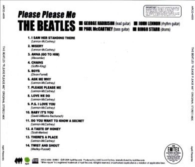 Beatles ビートルズ Please Please Me Stereo Mix 1CD < タレントグッズ  Beatles ビートルズ Please Please Me Stereo Mix 1CD < タレントグッズの