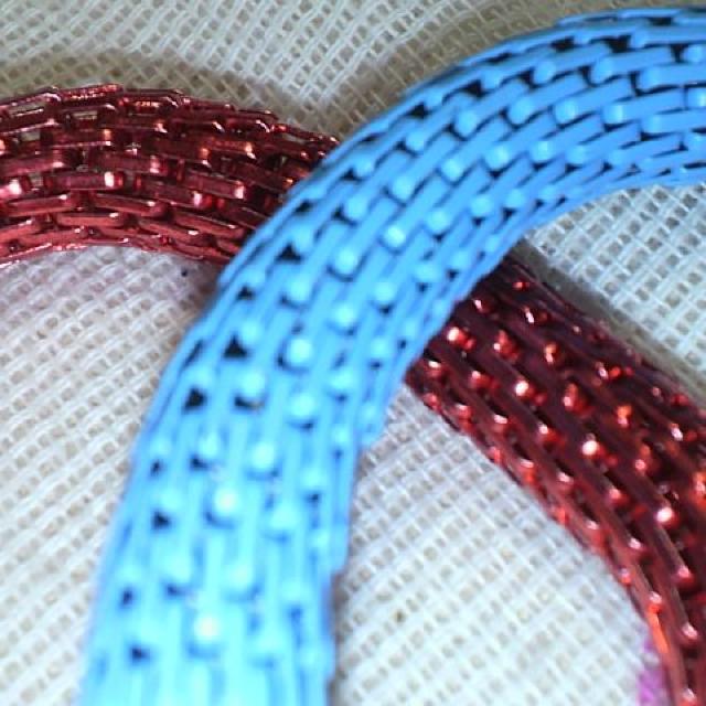 スプリングブレスレット 赤&水色2個 < 女性アクセサリー/時計 スプリングブレスレット 赤&水色2個 < 女性アクセサリー/時計の