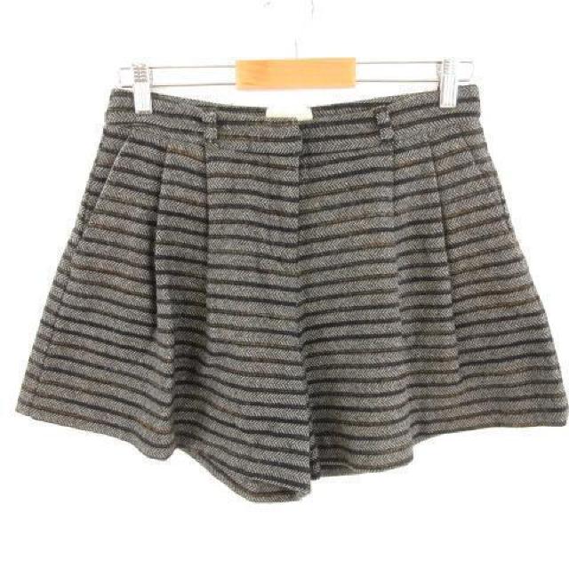 Colenimo ショートパンツ ボーダー グレー 茶 M レディース < 女性ファッション  Colenimo ショートパンツ ボーダー グレー 茶 M レディース  < 女性ファッションの
