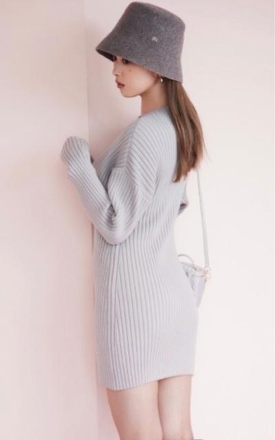 snidel Sustaina リブタイトミニワンピ < ブランド  snidel Sustaina リブタイトミニワンピ < ブランドの