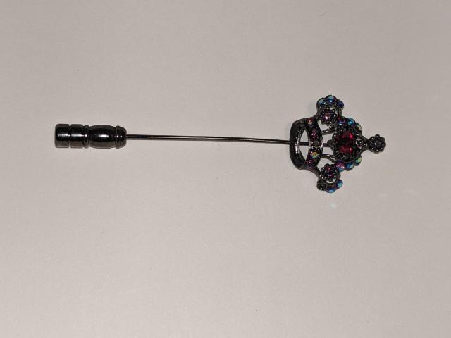 新品 王冠 ピン ブローチ スワロフスキー アクセサリー クラウン ピンブローチ < 女性アクセサリー/時計  新品 王冠 ピン ブローチ スワロフスキー アクセサリー クラウン ピンブローチ  < 女性アクセサリー/時計の