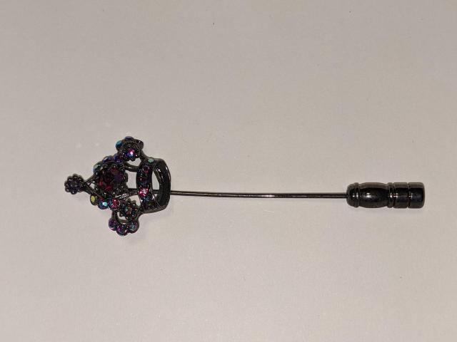 新品 王冠 ピン ブローチ スワロフスキー アクセサリー クラウン ピンブローチ < 女性アクセサリー/時計  新品 王冠 ピン ブローチ スワロフスキー アクセサリー クラウン ピンブローチ < 女性アクセサリー/時計の