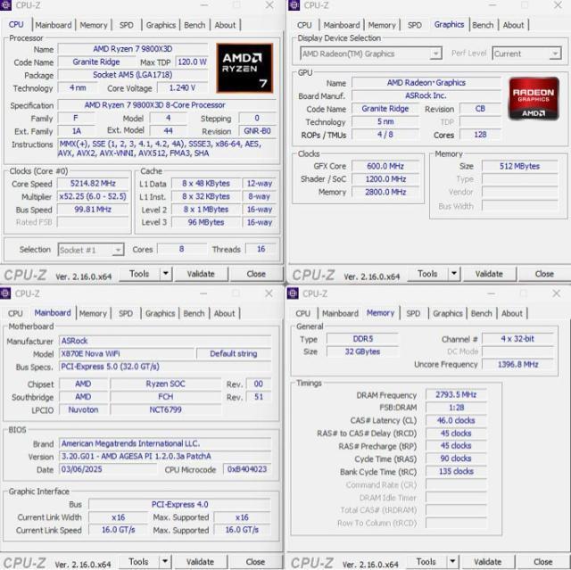 y@z9800X3D RTX5080 X870e SSD2TB 32GB 1000W 