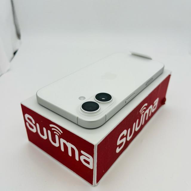 �������g�p iPhone 16 128 GB SIM�t���[ �z���C�g �{�� �� �Ɠd/AV�� 
