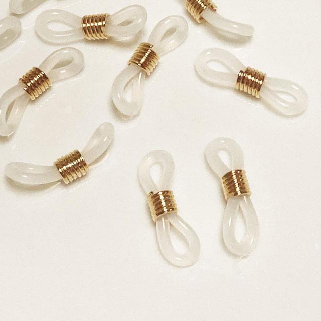 メガネ留めパーツ10個ホワイト < ペット/手芸/園芸 メガネ留めパーツ10個ホワイト < ペット/手芸/園芸の