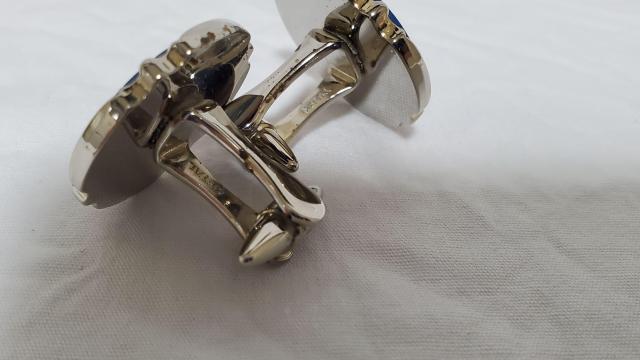 正規 ウェッジウッド ジャスパー 帆船モチーフカフス 青 白 メタル ラージL ラウンドカフリンクス ボタン クラシックオールド < 男性ファッション  正規 ウェッジウッド ジャスパー 帆船モチーフカフス 青 白 メタル ラージL ラウンドカフリンクス ボタン クラシックオールド < 男性ファッションの