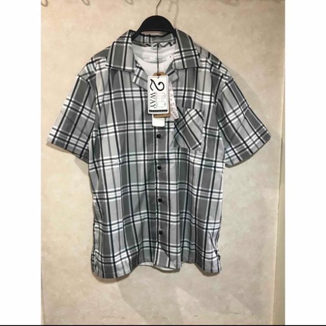 新品タグ付き 2way  トップス シャツ 2枚セット M < 男性ファッション  新品タグ付き 2way  トップス シャツ 2枚セット M  < 男性ファッションの