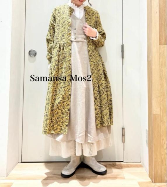新品 Samansa Mos2柄アソートシャツワンピース < 女性ファッション  新品 Samansa Mos2柄アソートシャツワンピース  < 女性ファッションの