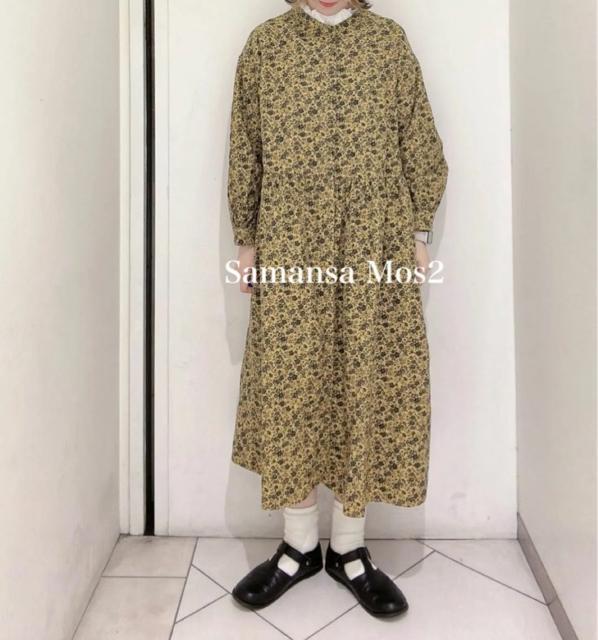 新品 Samansa Mos2柄アソートシャツワンピース < 女性ファッション  新品 Samansa Mos2柄アソートシャツワンピース < 女性ファッションの