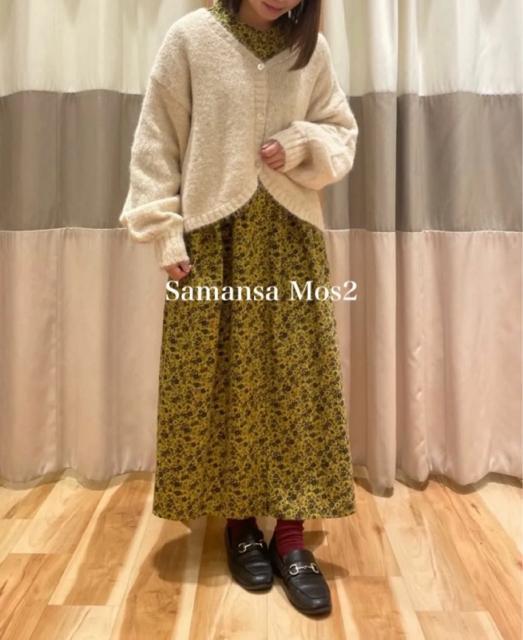 新品 Samansa Mos2柄アソートシャツワンピース < 女性ファッション  新品 Samansa Mos2柄アソートシャツワンピース < 女性ファッションの