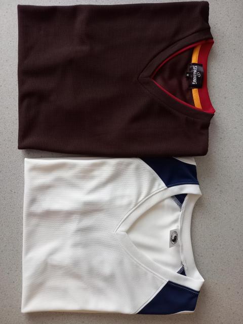 激安82%オフ、ドライ半袖 Tシャツ2枚(@茶、A白、M) < 男性ファッション  激安82%オフ、ドライ半袖 Tシャツ2枚(@茶、A白、M)  < 男性ファッションの