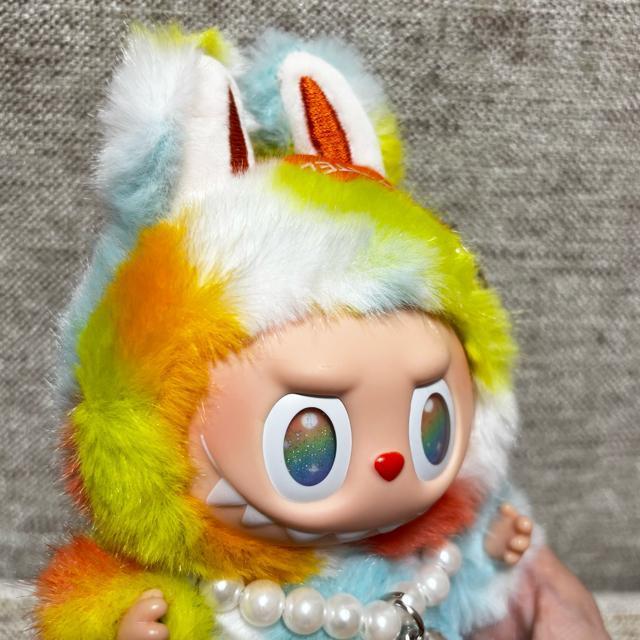 ラブブ レインボー カラフル 虹色 labubu LABUBU ぬいぐるみ キーホルダー 可愛い 新品 < おもちゃ  ラブブ レインボー カラフル 虹色 labubu LABUBU ぬいぐるみ キーホルダー 可愛い 新品 < おもちゃの
