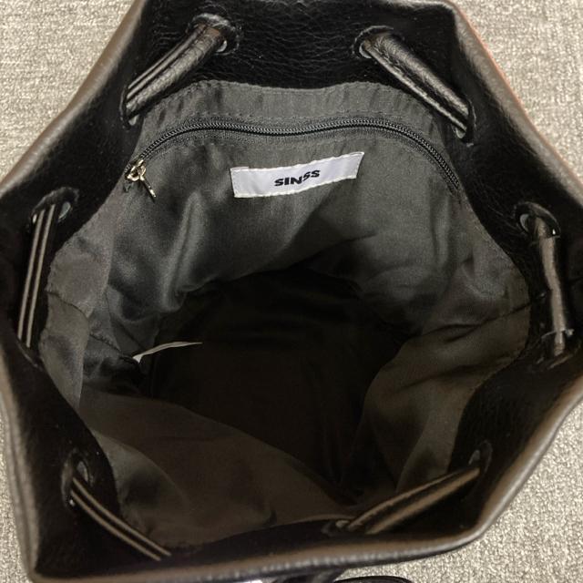 ���� SINSS 2way drawstring bag �В��o�b�O �u���b�N �� �����t�@�b�V������ 