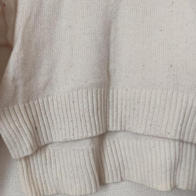 アースミュージック アイボリーホワイト 長袖 ニット < ブランド アースミュージック アイボリーホワイト 長袖 ニット < ブランドの