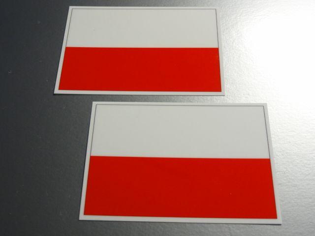 ■ポーランド国旗ステッカー2枚セット即買■スーツケースなどに < 自動車/バイク ■ポーランド国旗ステッカー2枚セット即買■スーツケースなどに < 自動車/バイク