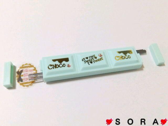 【チョコレート型】可愛い文具.ステーショナリー♪ラインストーン付 HB・B W替芯20本 < インテリア/ライフ  【チョコレート型】可愛い文具.ステーショナリー♪ラインストーン付 HB・B W替芯20本  < インテリア/ライフの