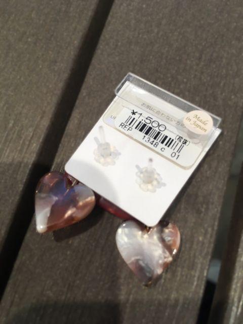 定価1,620円【新品未使用】べっ甲ハートピアス●レッド < 女性アクセサリー/時計  定価1,620円【新品未使用】べっ甲ハートピアス●レッド < 女性アクセサリー/時計の