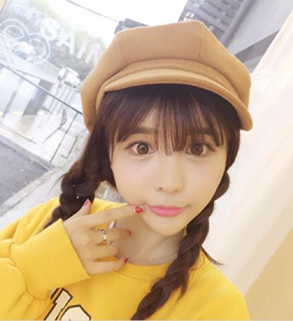 送料無料 レディース 帽子 フエルト 無地 キャスケット ブラウン < 女性ファッション  送料無料 レディース 帽子 フエルト 無地 キャスケット ブラウン < 女性ファッションの