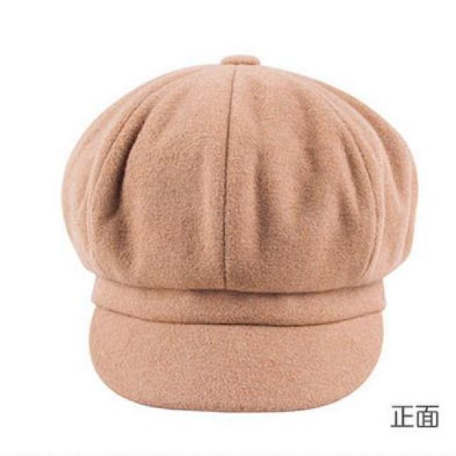 送料無料 レディース 帽子 フエルト 無地 キャスケット ブラウン < 女性ファッション  送料無料 レディース 帽子 フエルト 無地 キャスケット ブラウン < 女性ファッションの