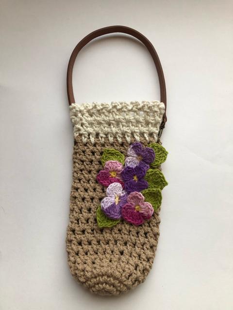 ハンドメイド ポーチ すみれがいっぱい♪ コットン < 女性ファッション  ハンドメイド ポーチ すみれがいっぱい♪ コットン  < 女性ファッションの