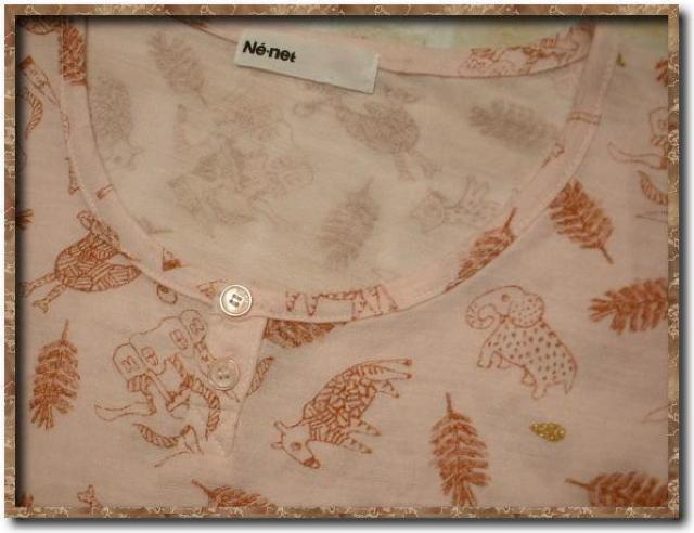 ネネット プリント入りカットチュニック < ブランド  ネネット プリント入りカットチュニック < ブランドの