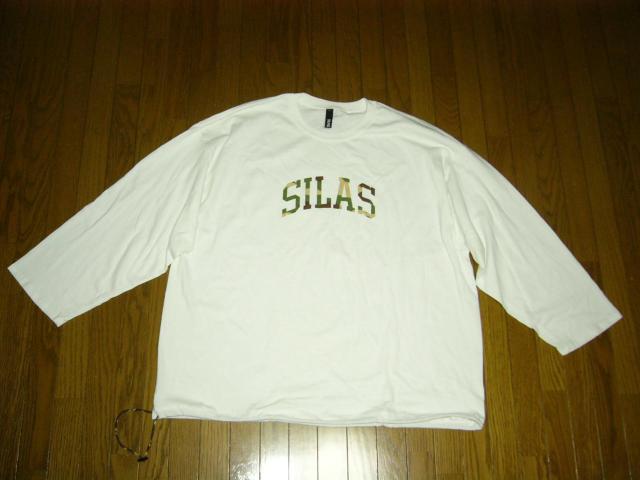 SILAS サイラス カットソー XL白 迷彩ロゴLOGO ロンTシャツ DRAWCORD HEM LS TEE ビッグシルエット < ブランド  SILAS サイラス カットソー XL白 迷彩ロゴLOGO ロンTシャツ DRAWCORD HEM LS TEE ビッグシルエット  < ブランドの