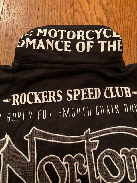 NORTON ノートン ポロシャツ プリント 刺繍 メンズ 古着 ブラック バイカー アメカジ  < 男性ファッション  NORTON ノートン ポロシャツ プリント 刺繍 メンズ 古着 ブラック バイカー アメカジ  < 男性ファッションの